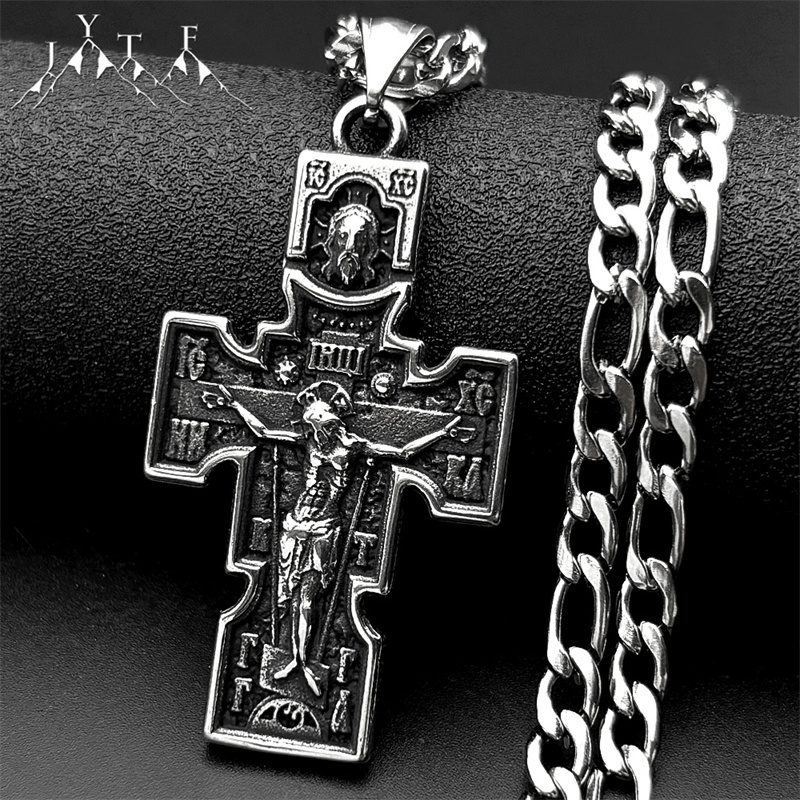 Streetwear Brand Accessories - Vintage ícone ortodoxo cruz jesus crucifixo