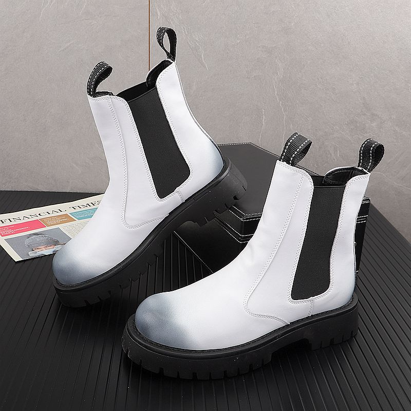 Streetwear Brand Luxury - Botas de Couro Genuíno de Luxo