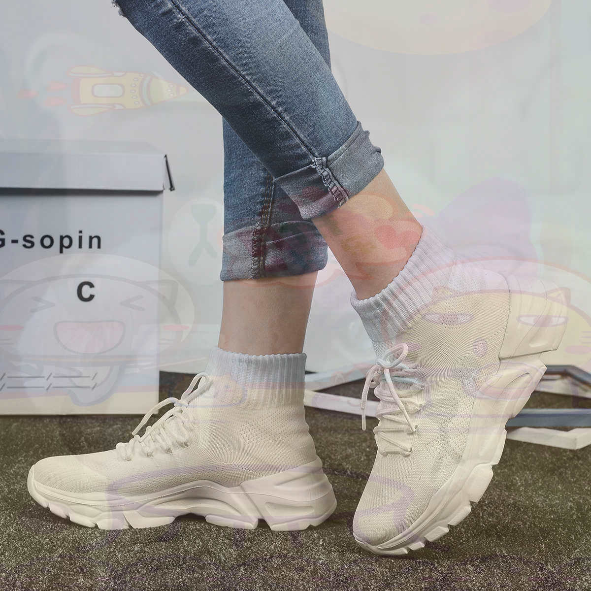 Streetwear Brand Kit - Aumenta a altura sumer basquete sapatos