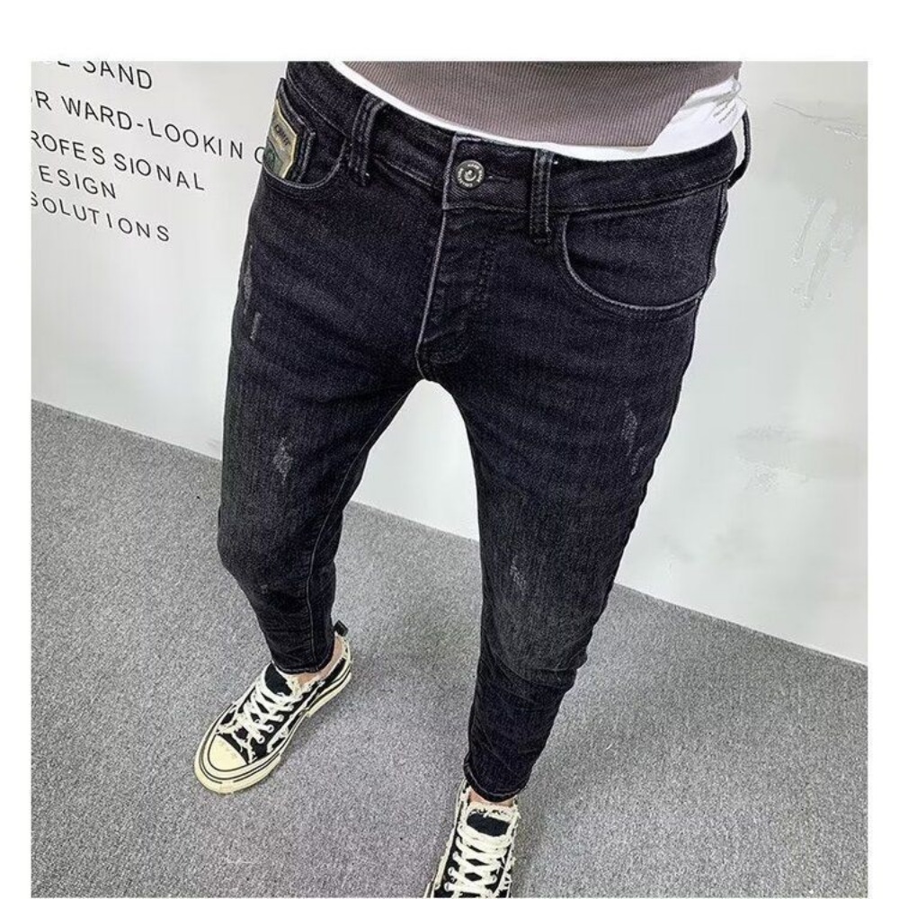 Jeans slim fit masculino, mono - Streetwear Clothing Brand avaliação e preço