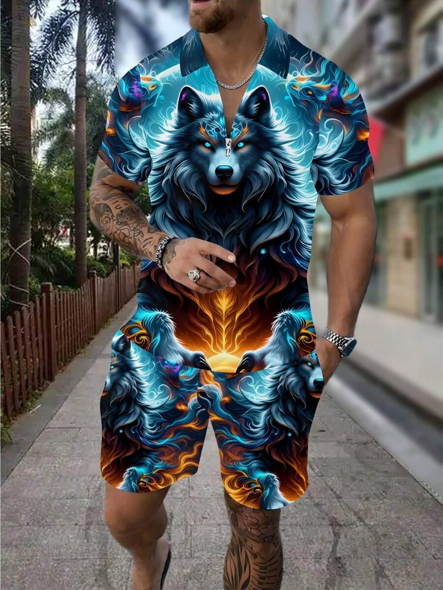 Conjunto de Camisa Polo com Zí - Streetwear Zipper avaliação e preço