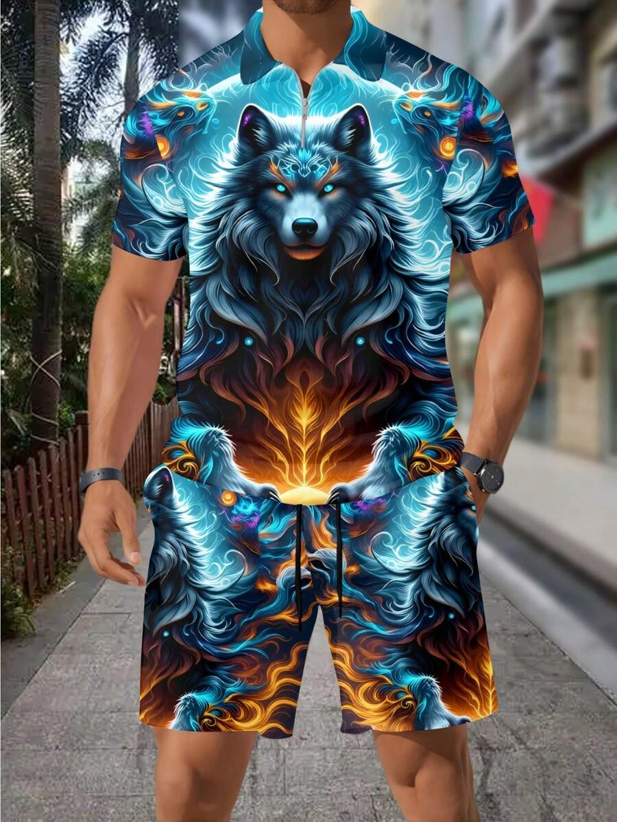 Conjunto de Camisa Polo com Zí - Streetwear Zipper avaliação e preço