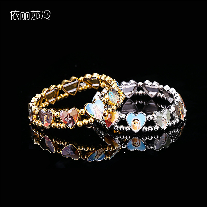 Pulseira frisada católica com  - Streetwear Brand Accessories avaliação e preço