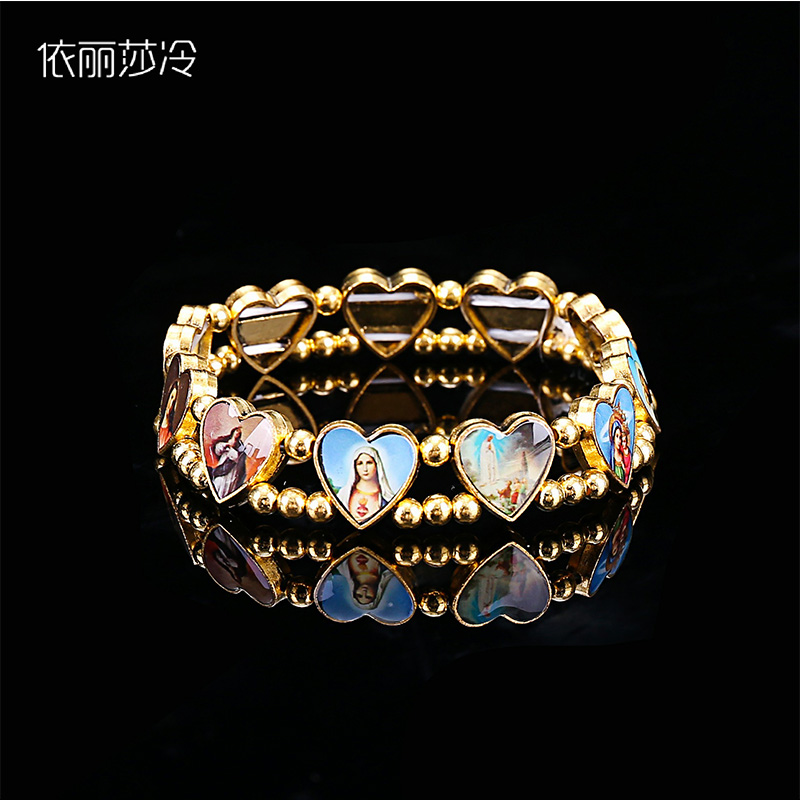 Pulseira frisada católica com  - Streetwear Brand Accessories avaliação e preço