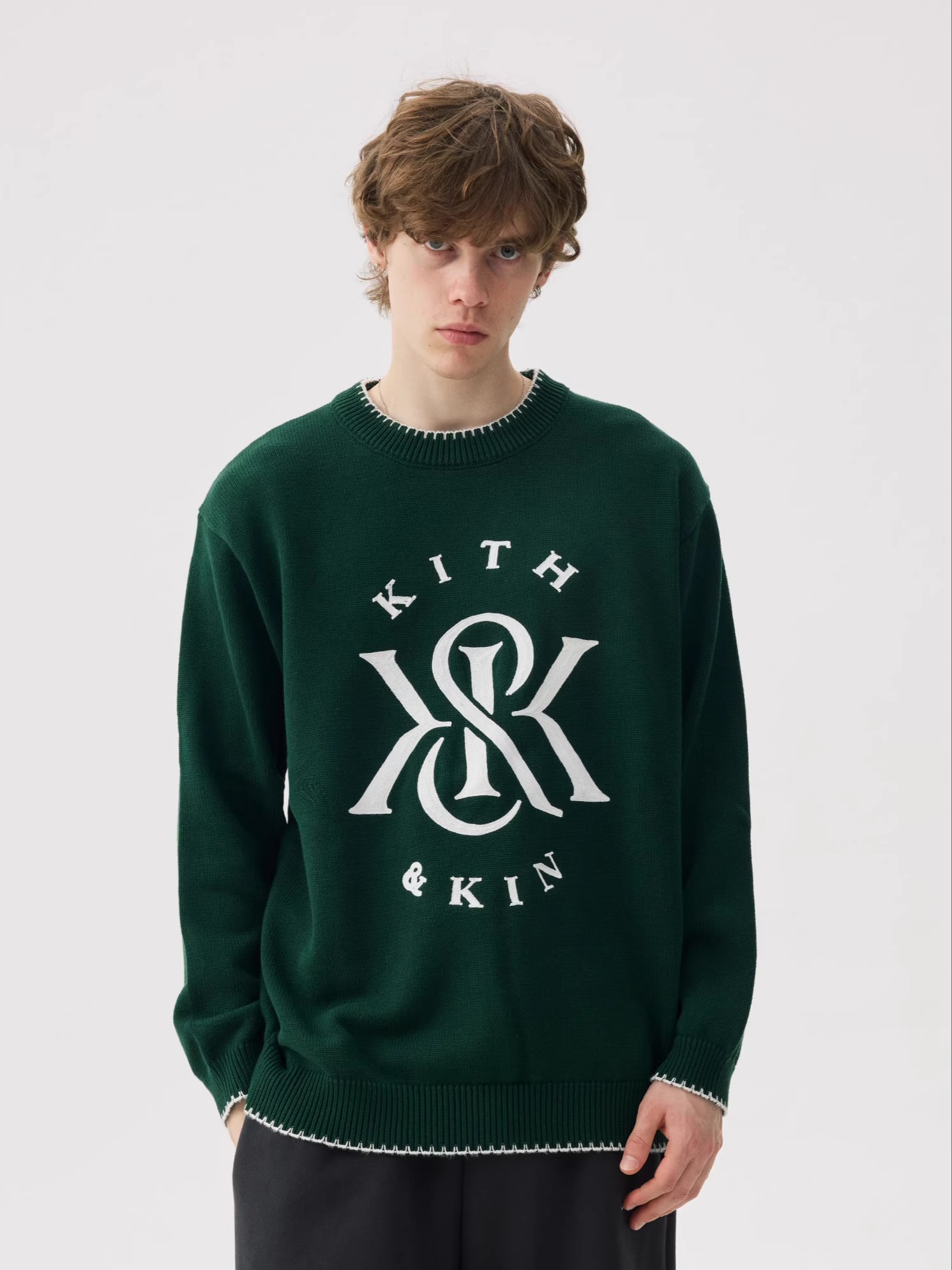 Suéter de Inverno Estilo Ameri - Kith Sweater Knit avaliação e preço