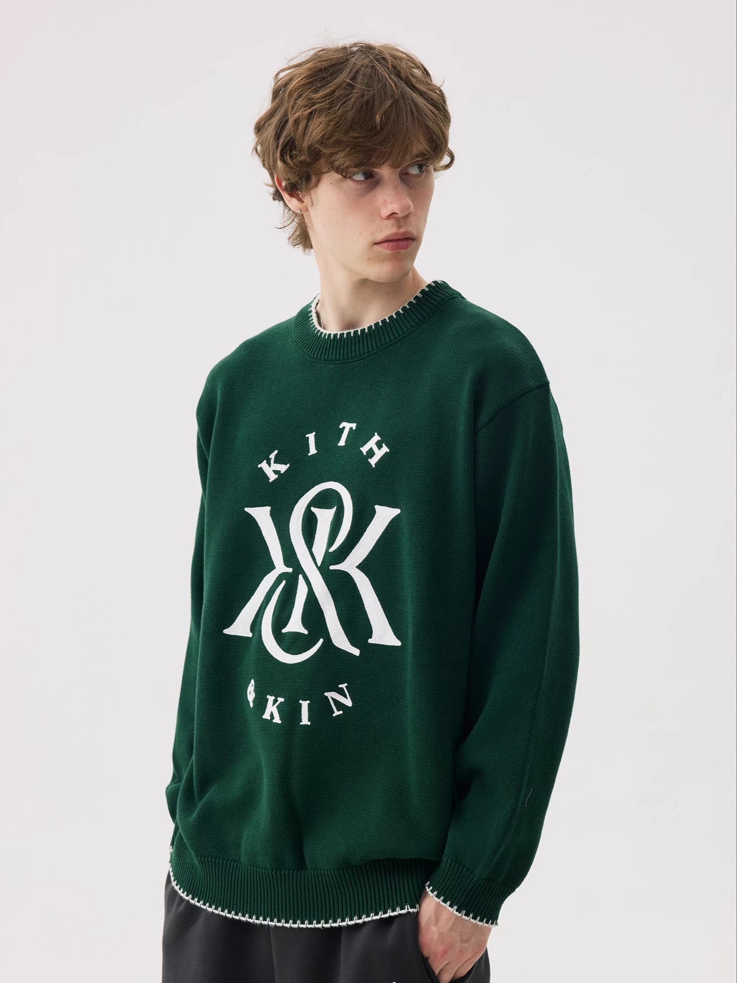 Suéter de Inverno Estilo Ameri - Kith Sweater Knit avaliação e preço