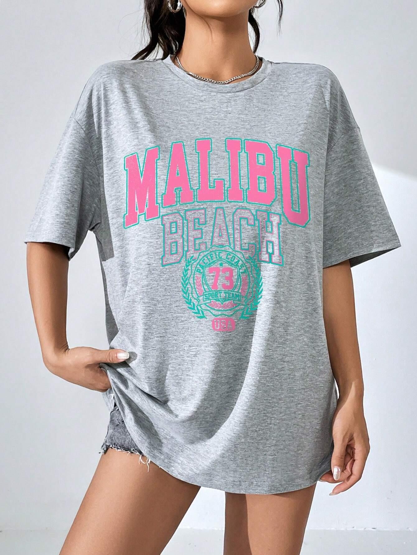 Malibu praia carta impressão d - Streetwear Clothing Brand avaliação e preço