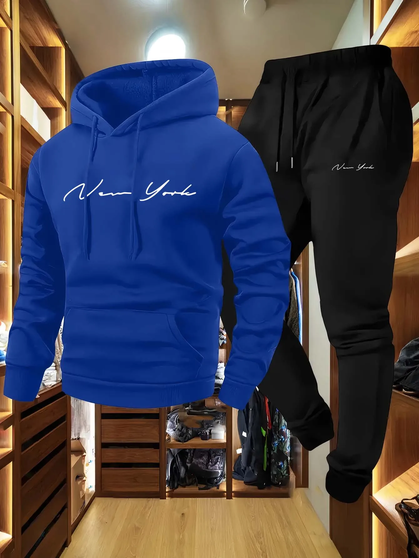 Conjunto de Moletom Masculino  - Streetwear Zipper avaliação e preço