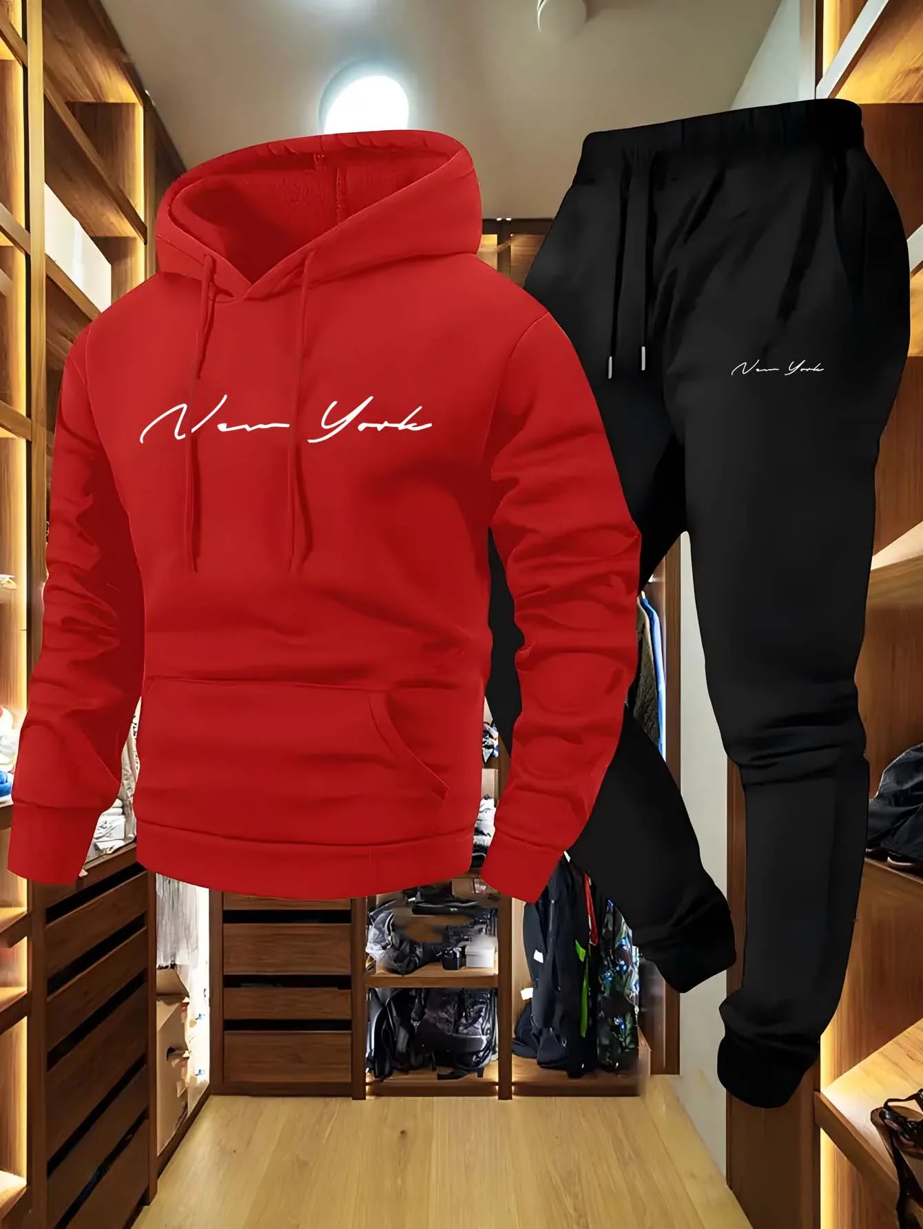 Conjunto de Moletom Masculino  - Streetwear Zipper avaliação e preço