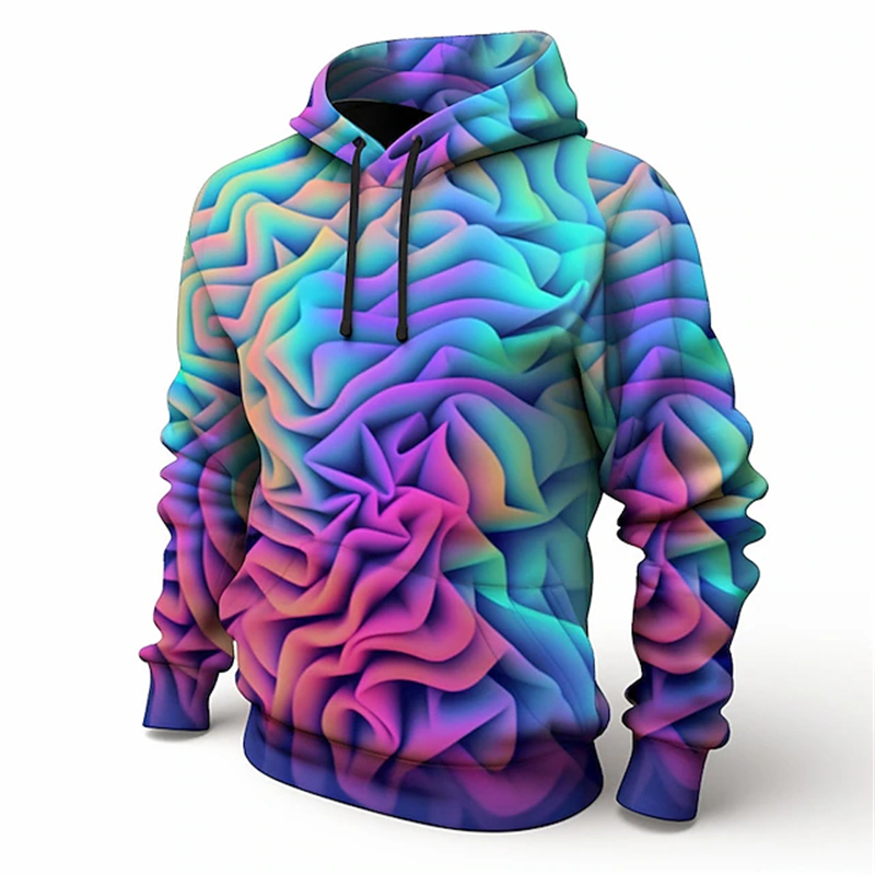 2024 moda 3d impresso cor padr - Streetwear Clothing Brand avaliação e preço