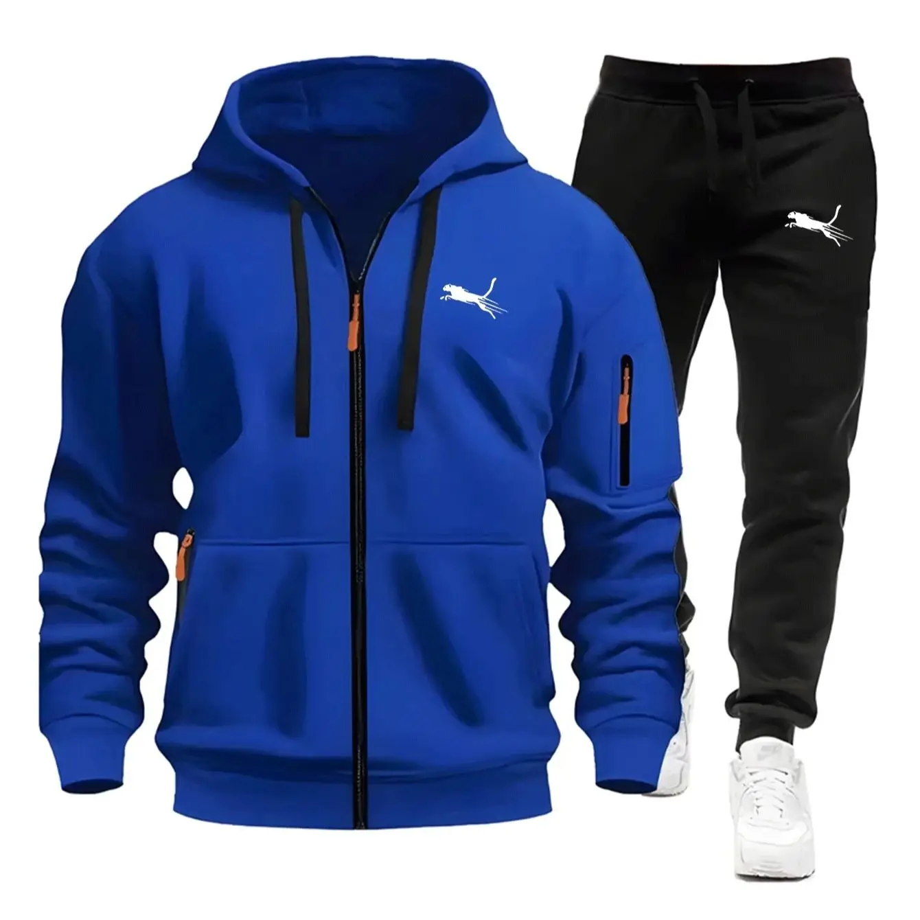Conjunto de Moletom Masculino  - Streetwear Zipper avaliação e preço