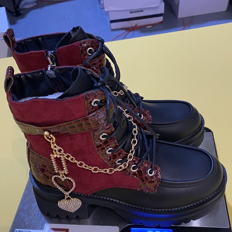 Botas de Cano Curto Femininas  - Streetwear Zipper avaliação e preço